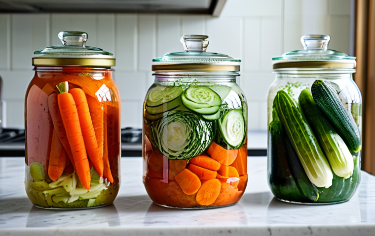 식재료 활용  다양한 조리 방법 비교하기 - **Roasted Vegetables:** "A vibrant assortment of roasted vegetables including carrots, potatoes, and...