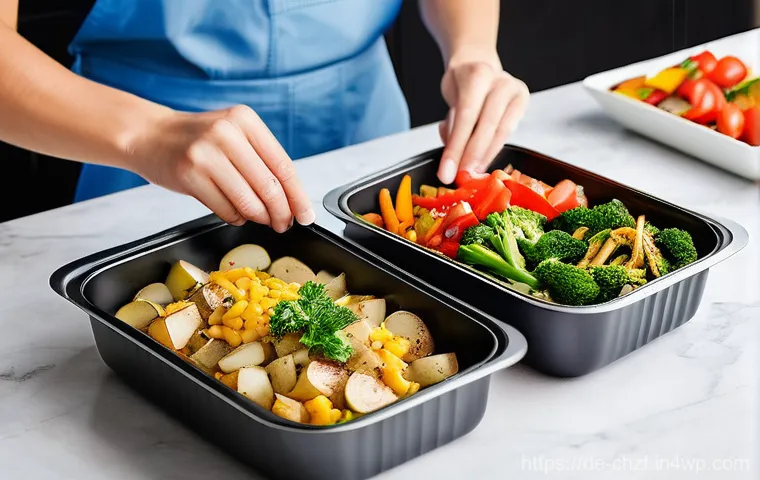 효율적인 식재료 보관 방법과 활용법 - **Prompt 2: Organized Kitchen and Sustainable Food Storage**
    "A pristine and highly organized ki...