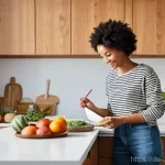 Home 9 식재료 활용 팁 절약과 건강 두 마리 토끼 잡기 - **Prompt:** A cozy and well-organized kitchen scene where a person, perhaps in their late 20s to ear...