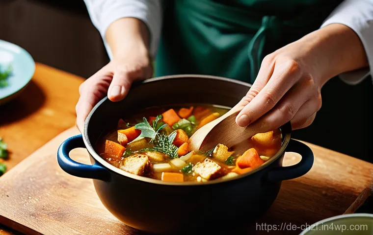 식재료 활용 팁  절약과 건강 두 마리 토끼 잡기 - **Prompt:** A cozy and well-organized kitchen scene where a person, perhaps in their late 20s to ear...