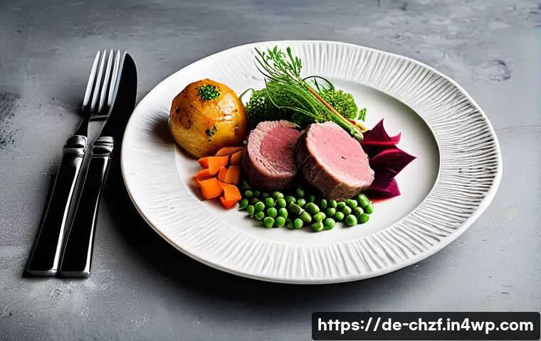식재료를 활용한 특별한 디너 아이디어 - A beautifully arranged gourmet dinner plate showcasing regional German ingredients: tender beef roul...